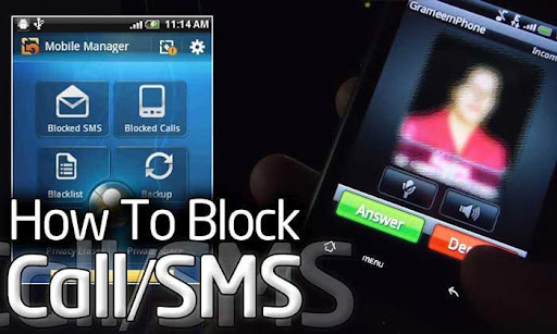How can you block unwanted callers using an Android device?