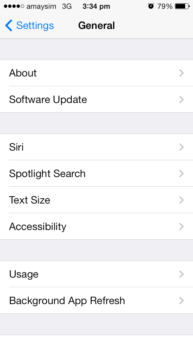 Ios Numbers Screen Shot iPhone screenshot settings IMEI Number General | Phonenomena | Telstra ...